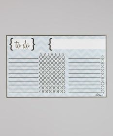 Chore Chart - Blue Chevron Stripe Kids Organization.