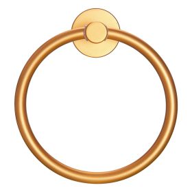 Towel Ring Golden Gold, Bath Hand Towel Ring Thicken Space Aluminum Round Towel Holder for Bathroom