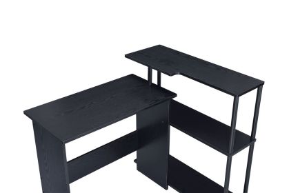 Ievi Writing Desk; Black Finish