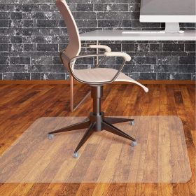 Direct Wicker Office Chair Mat for Hard Floor (30 "X 48" Rectangle), Transparent PVC Material