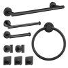 9 Pieces Bathroom Hardware Accessories Set Towel Bar Set Wall Mounted