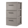 3 Drawer Medium Tower Dark Gray