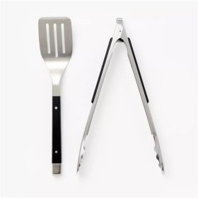 2pc Stainless Steel Grill Set Silver