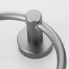 Towel Ring Gun Grey, Bath Hand Towel Ring Thicken Space Aluminum Round Towel Holder for Bathroom