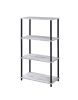 Nypho Bookshelf; Antique White & Black Finish