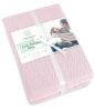 King Size Blankets for Bed 100% Cotton Blanket Soft and Breathable 410Gsm Waffle Lightweight Summer Blanket 108x90 Inches Pink