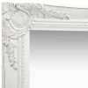 Wall Mirror Baroque Style 19.7"x19.7" White