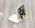 NEW Pomeranian in Sunflowers Compact Mirror Decorative Travel Makeup Mirror for Women Girls Gifts Pocket Makeup Mirror Folding Handheld