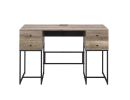 Desirre Desk; Rustic Oak & Black YJ