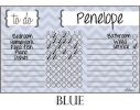 Chore Chart - Blue Chevron Stripe Kids Organization.