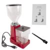 Red Electric Coffee Bean Grinder 35oz Flat Burr Coffee Grinder with 19 Grinding Settings