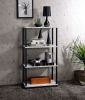 Nypho Bookshelf; Antique White & Black Finish