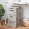 3 Drawer Medium Tower Dark Gray