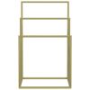 Freestanding Towel Rack Gold 18.9"x9.4"x31.1" Iron