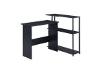 Ievi Writing Desk; Black Finish