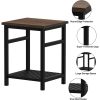 Nightstand, End Table, Bamboo Night Stand Bedside Table, Side Table for Bedroom Living Room Lounge, Space Saving, Easy to Assemble