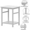 Nightstand, End Table, Bamboo Night Stand Bedside Table, Side Table for Bedroom Living Room Lounge, Space Saving, Easy to Assemble, NS-537 (1 Pack