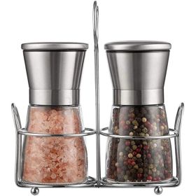 Large Capacity Manual Pepper Mill Pepper Grinder (style: Set)